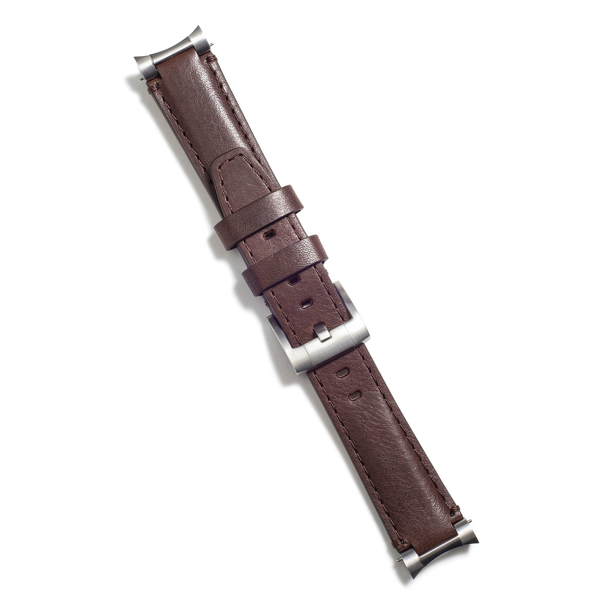 Stahlendstück-Lederarmband für Rolex Oyster Perpetual 39mm mit Dornschließe