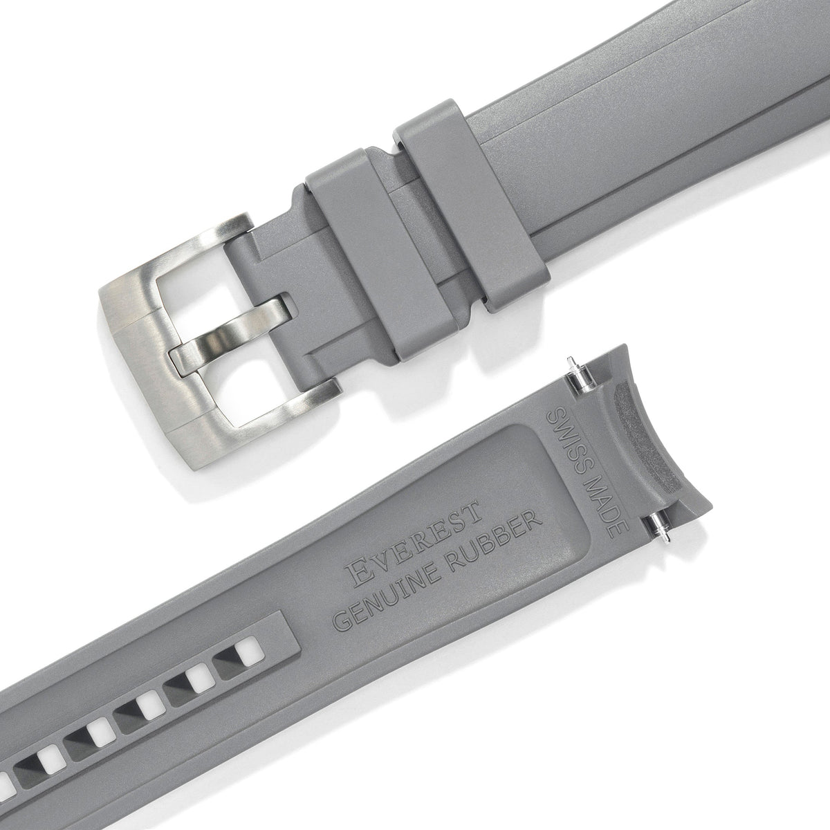 Kautschukarmband mit gebogenem Ende und Dornschließe für Rolex Sub Ceramic No-Date