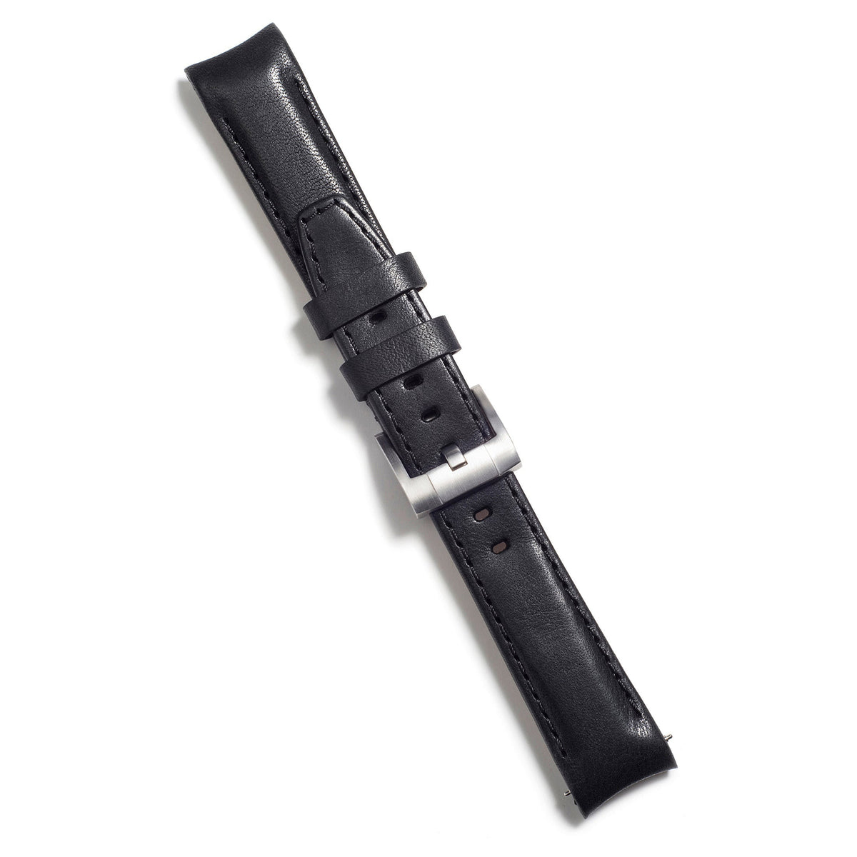 Lederarmband mit gebogenem Ende für Rolex Yacht-Master mit Dornschließe