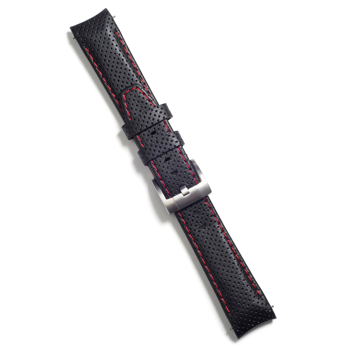 Gebogenes Lederarmband für Rolex Explorer II mit Dornschließe