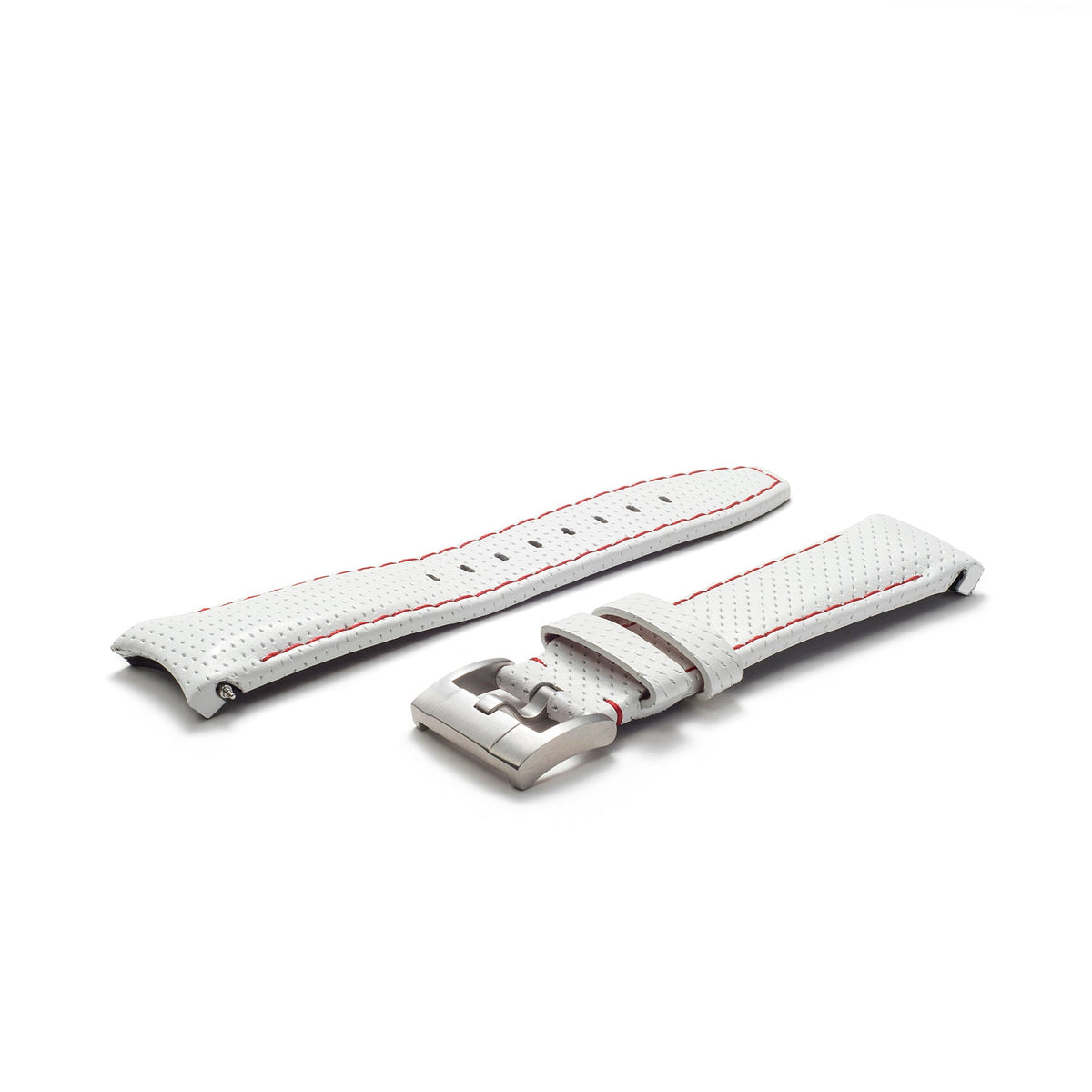 Gebogenes Lederarmband für Rolex Explorer II mit Dornschließe